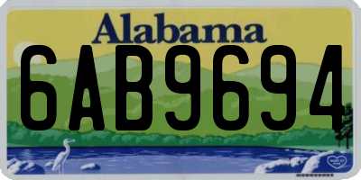 AL license plate 6AB9694