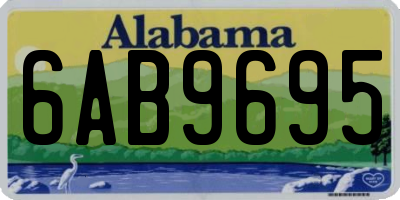 AL license plate 6AB9695