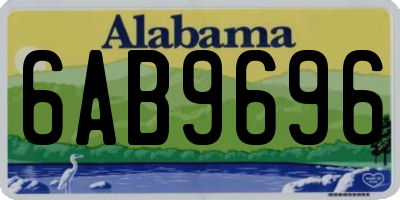 AL license plate 6AB9696