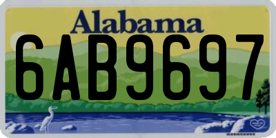 AL license plate 6AB9697