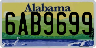 AL license plate 6AB9699