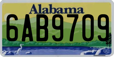 AL license plate 6AB9709