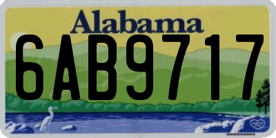 AL license plate 6AB9717