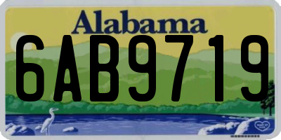 AL license plate 6AB9719