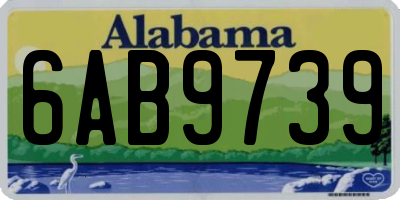 AL license plate 6AB9739