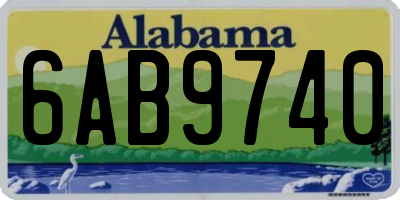 AL license plate 6AB9740