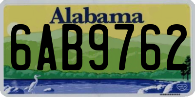 AL license plate 6AB9762
