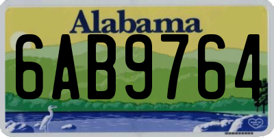AL license plate 6AB9764
