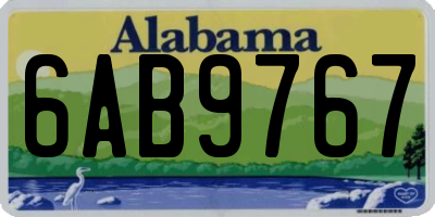 AL license plate 6AB9767