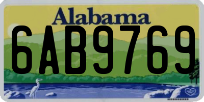 AL license plate 6AB9769