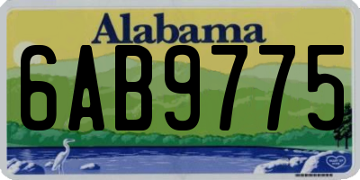AL license plate 6AB9775
