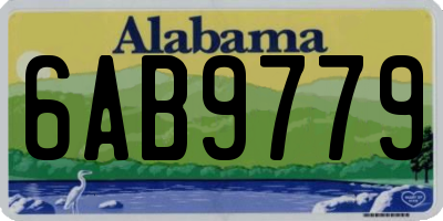 AL license plate 6AB9779