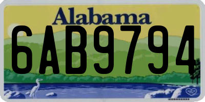 AL license plate 6AB9794