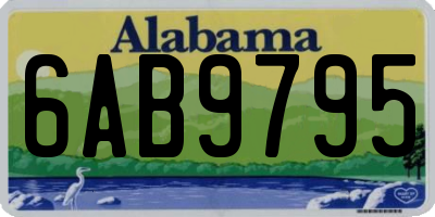 AL license plate 6AB9795