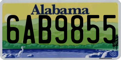 AL license plate 6AB9855