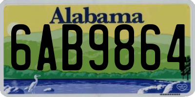 AL license plate 6AB9864