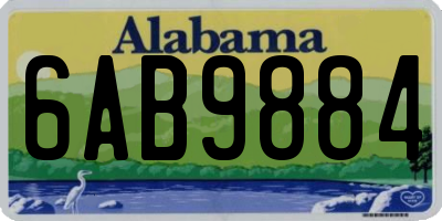 AL license plate 6AB9884