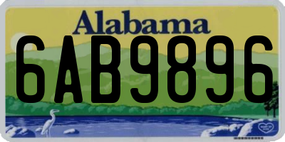 AL license plate 6AB9896