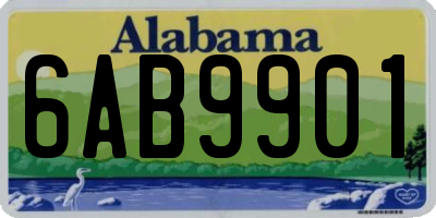 AL license plate 6AB9901