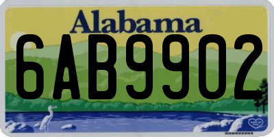AL license plate 6AB9902