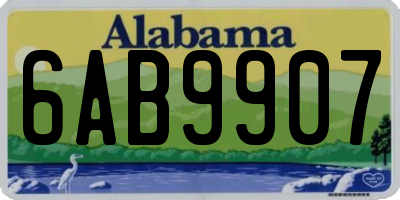 AL license plate 6AB9907
