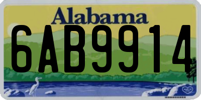AL license plate 6AB9914