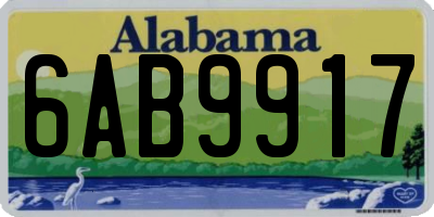 AL license plate 6AB9917