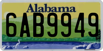 AL license plate 6AB9949