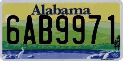 AL license plate 6AB9971