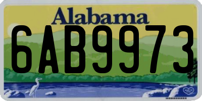 AL license plate 6AB9973