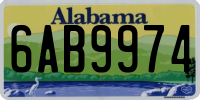 AL license plate 6AB9974