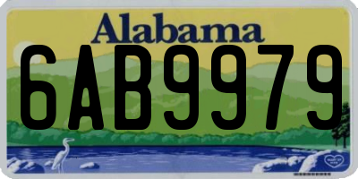 AL license plate 6AB9979