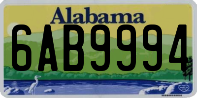 AL license plate 6AB9994