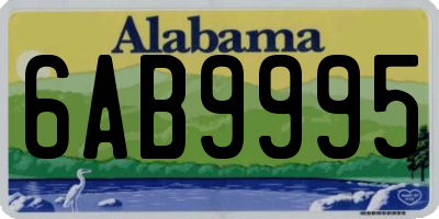 AL license plate 6AB9995