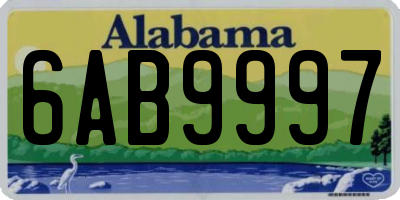 AL license plate 6AB9997