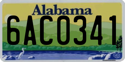 AL license plate 6AC0341