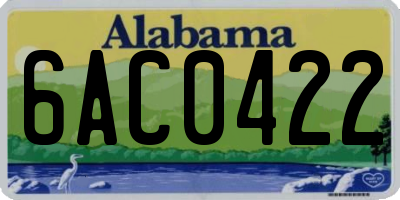 AL license plate 6AC0422