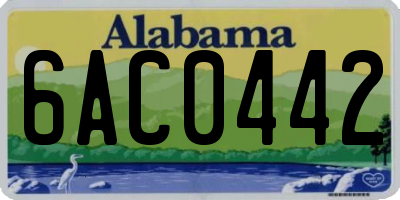AL license plate 6AC0442