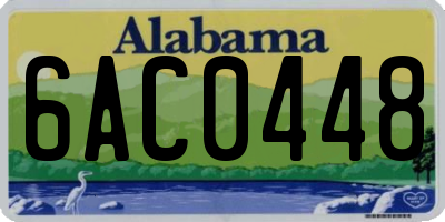 AL license plate 6AC0448