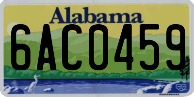 AL license plate 6AC0459