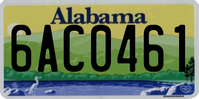 AL license plate 6AC0461