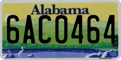AL license plate 6AC0464