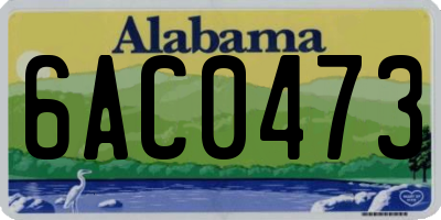 AL license plate 6AC0473