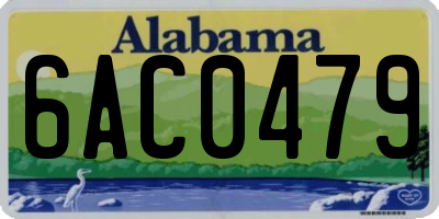 AL license plate 6AC0479