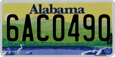 AL license plate 6AC0490