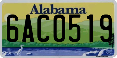 AL license plate 6AC0519