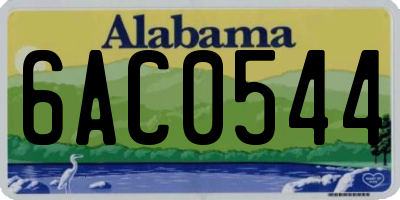 AL license plate 6AC0544