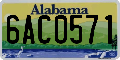 AL license plate 6AC0571