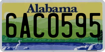 AL license plate 6AC0595