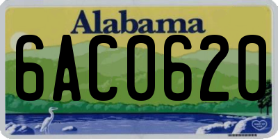 AL license plate 6AC0620